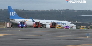 Air Europa Uçağına Kuş Çarptı Palma’da Pist Kenarında Kaldı