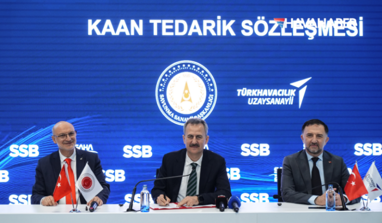 SSB ile TUSAŞ arasında Milli Muharip Uçak KAAN için tedarik sözleşmesi imzalandı
