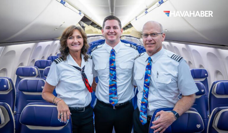 Southwest’te Duygulandıran İlk Uçuş Aynı Kokpitte 3 Nesil Pilot
