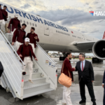 A Milli Futbol Takımı Dünya Kupası için ABD'de THY uçağıyla geldiler