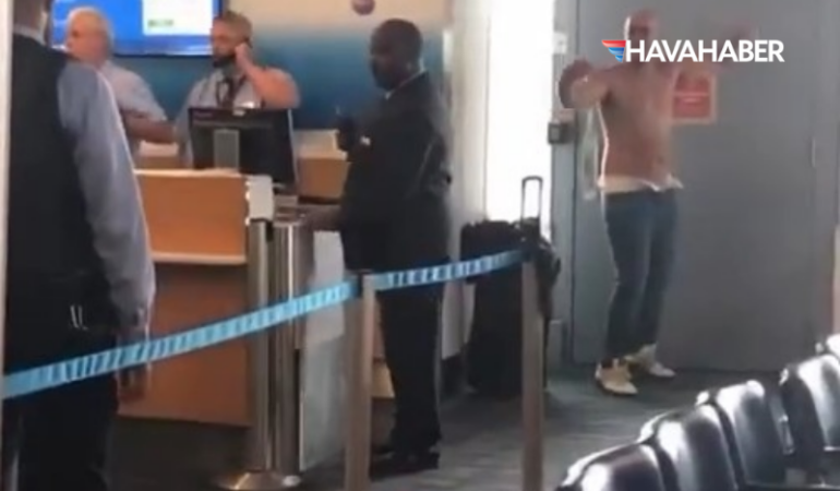 American Airlines Kapısında Olay Uçağa Alınmayan Yolcu Ortalığı Karıştırdı
