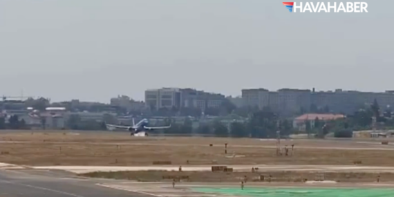 KLM’nin Airbus A321neo uçağı Lizbon’da kuyruk vurdu
