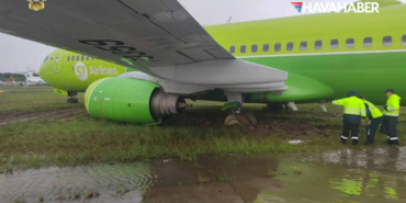 Rusya'da S7 Airlines uçağı pistten çıktı