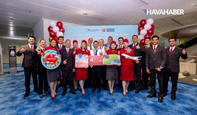 THY, Singapur’daki 40. Yılını Changi Havalimanı’nda Kutladı