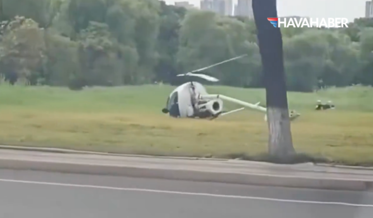 Test Uçuşunda Facia Helikopterin Kuyruğu Koptu, İki Kişi Yaralandı