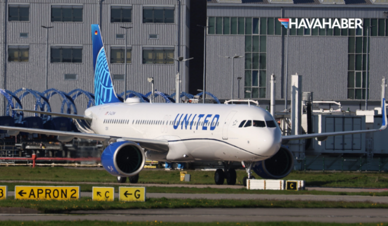 United Airlines İlk Airbus A321XLR Uçağını Teslim Aldı