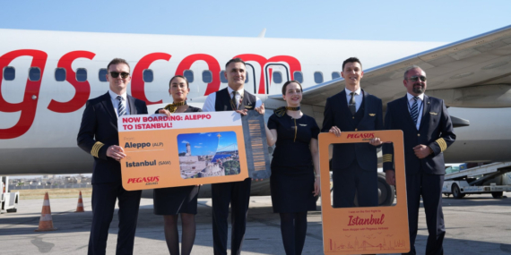 Pegasus’tan Halep’e İlk Tarifeli Uçuş: İstanbul-Halep Hattı Resmen Başladı