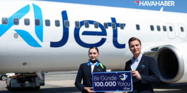 AJet’ten tarihi rekor Bir günde 100 bini aşkın yolcu taşıdı
