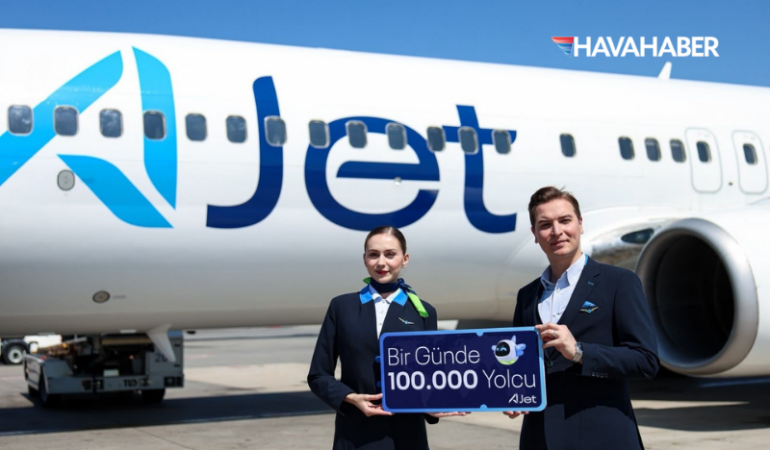 AJet’ten tarihi rekor Bir günde 100 bini aşkın yolcu taşıdı