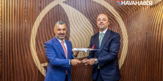 Türk Telekom CEO’su Ebubekir Şahin’den THY Genel Müdürü Ahmet Olmuştur’a ziyaret