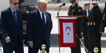Cumhurbaşkanı Erdoğan Trump’ı Ankara Havalimanı'nda karşıladı
