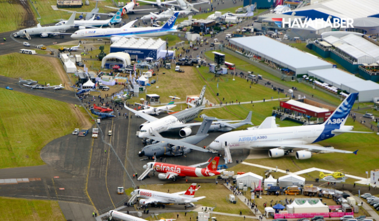 Farnborough Airshow kapılarını açtı Gözler Boeing, Airbus ve savunma sanayisinde