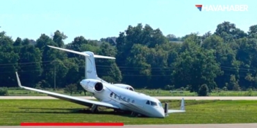 ABD’de Gulfstream G-IV Pistten Çıktı 10 Kişi Kazadan Yaralanmadan Kurtuldu