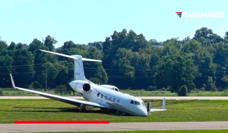 ABD’de Gulfstream G-IV Pistten Çıktı: 10 Kişi Kazadan Yaralanmadan Kurtuldu