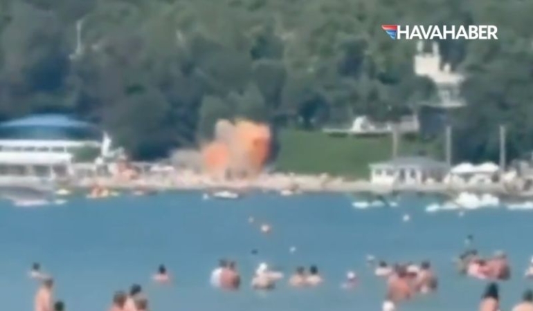 Karadeniz Kıyısında Dehşet: Vurulan İHA’nın Parçaları Güneşlenen Sivillerin Üzerine Yağdı!