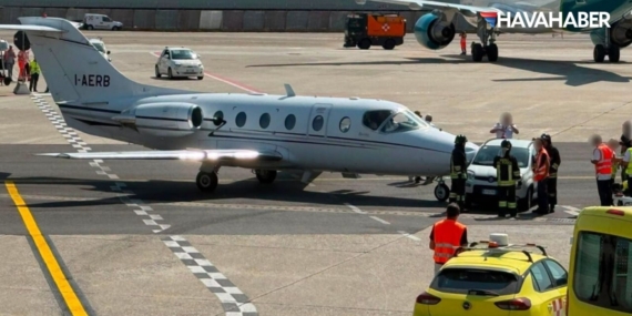 Milano Linate Havalimanı’nda Özel Jet Kazası! Yer Hizmetleri Aracı Çarptı