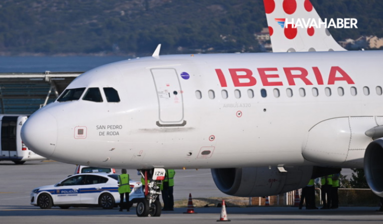 Split Havalimanı’nda Iberia A320 arızası: Pist geçici olarak kapatıldı