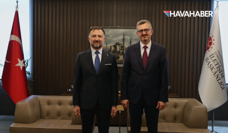 TUSAŞ Genel Müdürü Mehmet Demiroğlu'ndan İletişim Başkanı Burhanettin Duran'a ziyaret