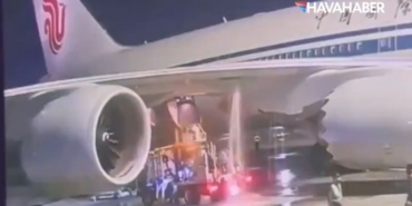 Air China’nın Boeing 747-8’i JFK’de hasar gördü Pekin seferi iptal edildi