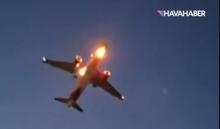 Avianca uçağı havai fişekler nedeniyle inişten vazgeçti