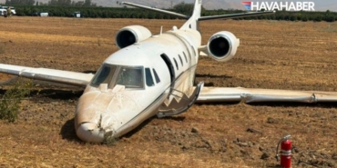 California’da Citation tipi iş jeti pistten çıktı 6 kişi kazadan yara almadan kurtuldu