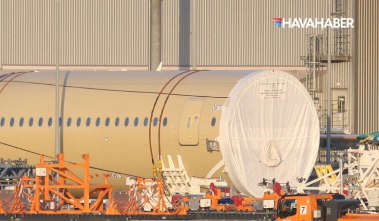 THY’nin Yeni Airbus A350-1000’ine Ait Gövde Parçası Görüntülendi