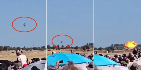 Yunanistan’da hava gösterisinde F-4 Phantom düştü: 2 pilot hayatını kaybetti – VİDEO