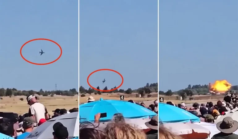 Yunanistan’da hava gösterisinde F-4 Phantom düştü: 2 pilot hayatını kaybetti – VİDEO