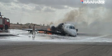 misrata uçak kaza
