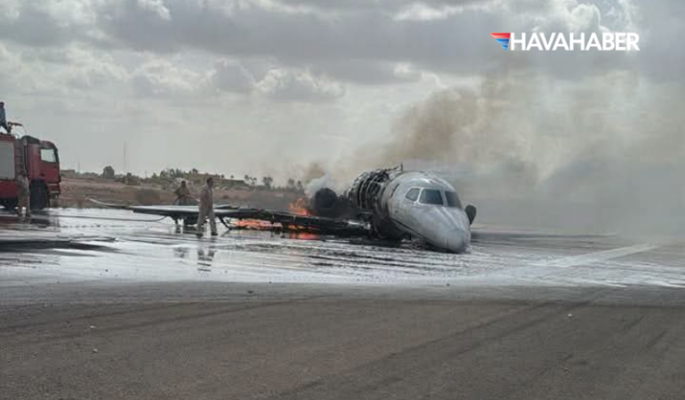 misrata uçak kaza
