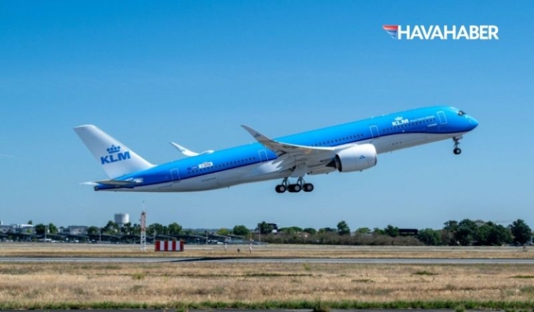 KLM, İlk Airbus A350-900 Uçağını Filosuna Kattı