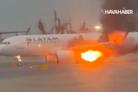 LATAM Airbus A320’nin Motorunda Yangın! Yolcular Uçaktan Tahliye Edildi