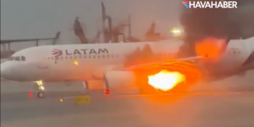 LATAM Airbus A320’nin Motorunda Yangın! Yolcular Uçaktan Tahliye Edildi