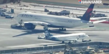 LAX’ta Delta ve Air Canada Uçakları Yerde Çarpıştı