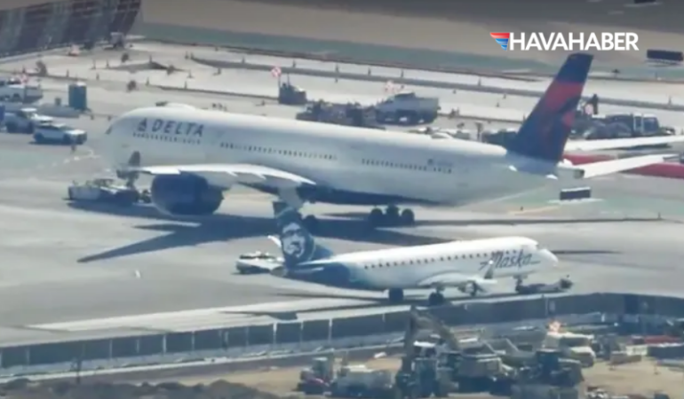 LAX’ta Delta ve Air Canada Uçakları Yerde Çarpıştı