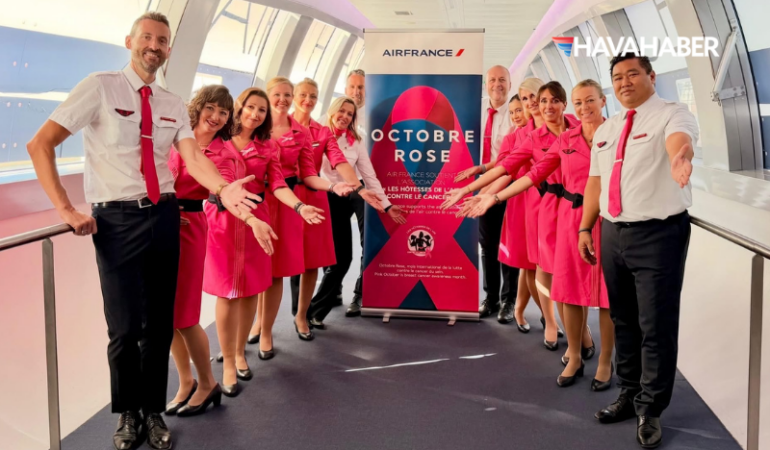Air France’tan Meme Kanseri Farkındalığı İçin Özel Uçuş! İlk “Pembe Uçuş” Las Vegas’a Yapıldı