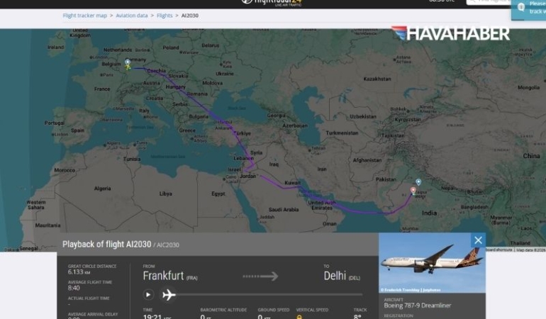 Air India uçağında kaçırılma alarmı: Boeing 787-9 Jaipur’a yönlendirildi
